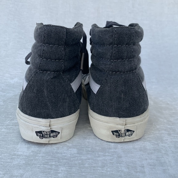 Vans Sk8-Hi Gray Overwashed Sneakers - Picture 6 of 11